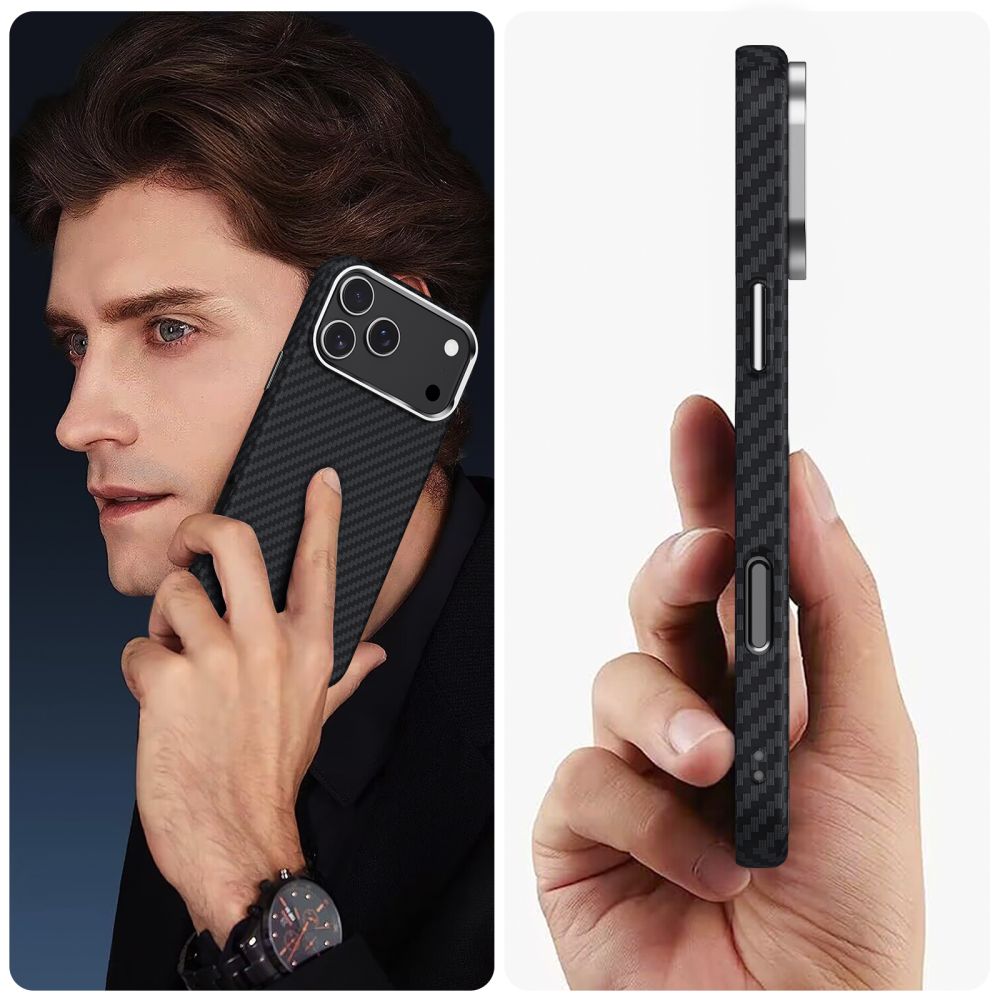 Tech-Protect Tech-Protect iPhone 17 Pro Max Skal MagSafe ION Carbon Svart - Teknikhallen.se