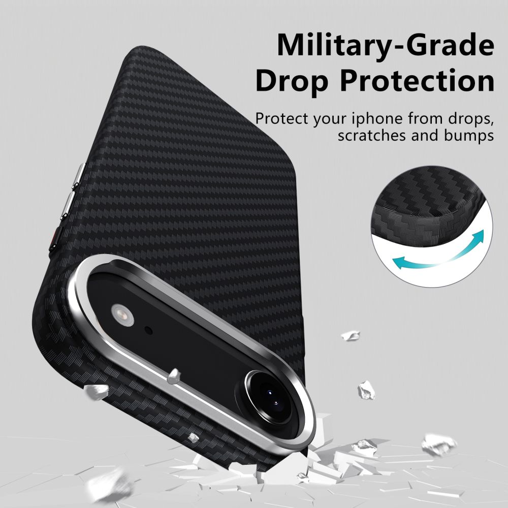 Tech-Protect Tech-Protect iPhone Air Skal MagSafe ION Carbon Svart - Teknikhallen.se