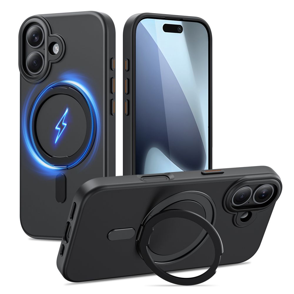 Tech-Protect Tech-Protect iPhone 17 Skal MagSafe MagRing Svart - Teknikhallen.se