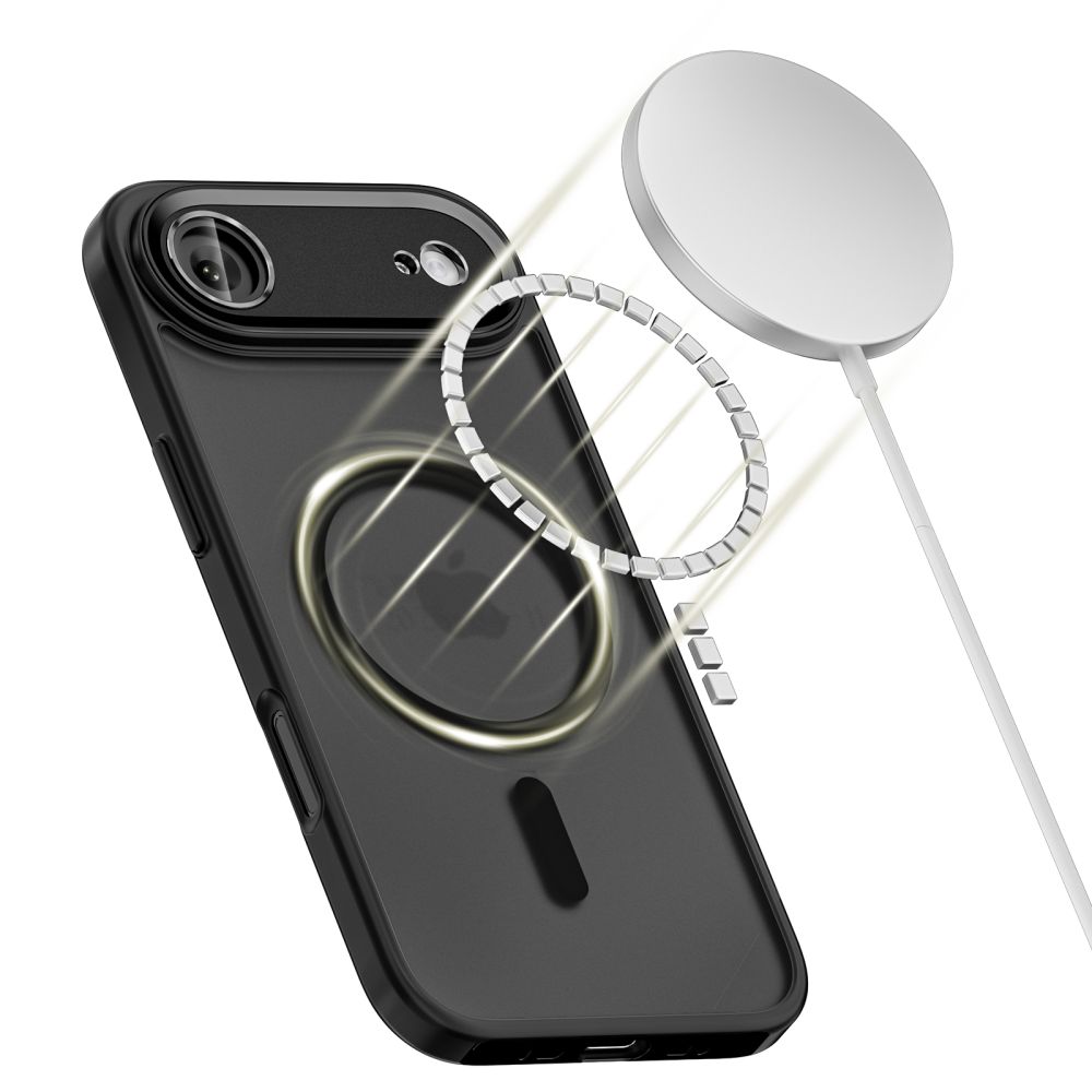 Tech-Protect Tech-Protect iPhone Air Skal MagSafe MagCam Matt Svart - Teknikhallen.se