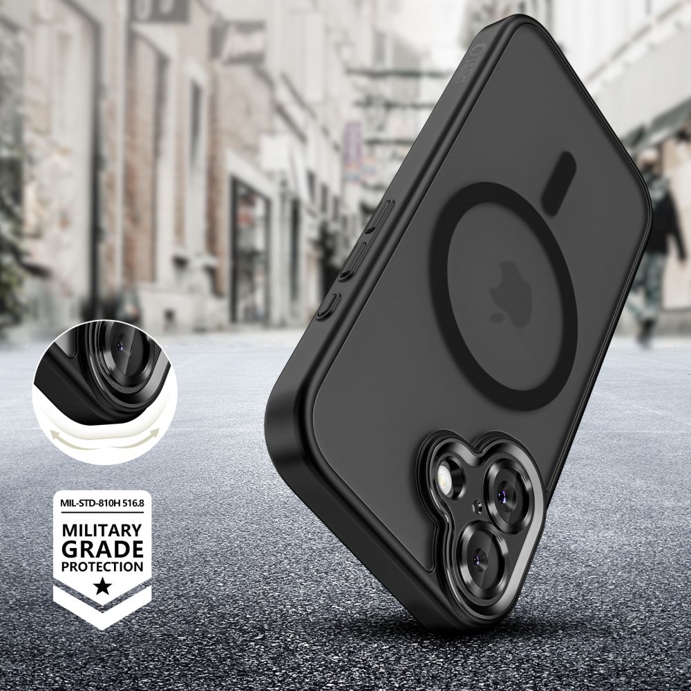 Tech-Protect Tech-Protect iPhone 17 Skal MagSafe MagCam Matt Svart - Teknikhallen.se