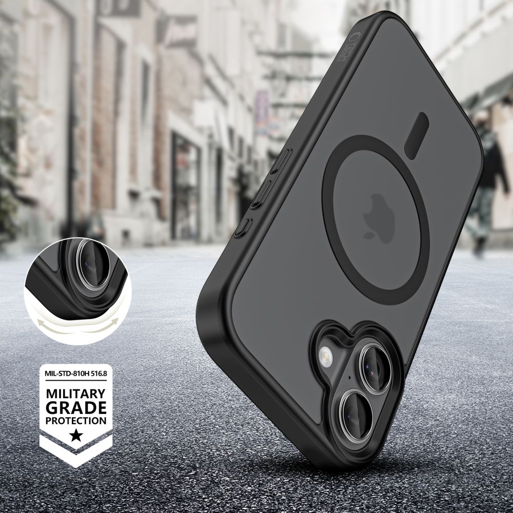 Tech-Protect Tech-Protect iPhone 17 Skal MagSafe MagMat XT 4-SET Svart - Teknikhallen.se