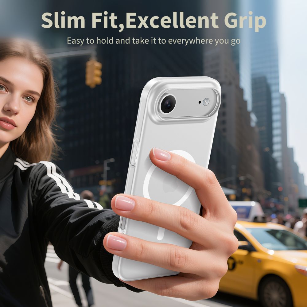 Tech-Protect Tech-Protect iPhone Air Skal MagSafe MagSlim Matt Vit - Teknikhallen.se