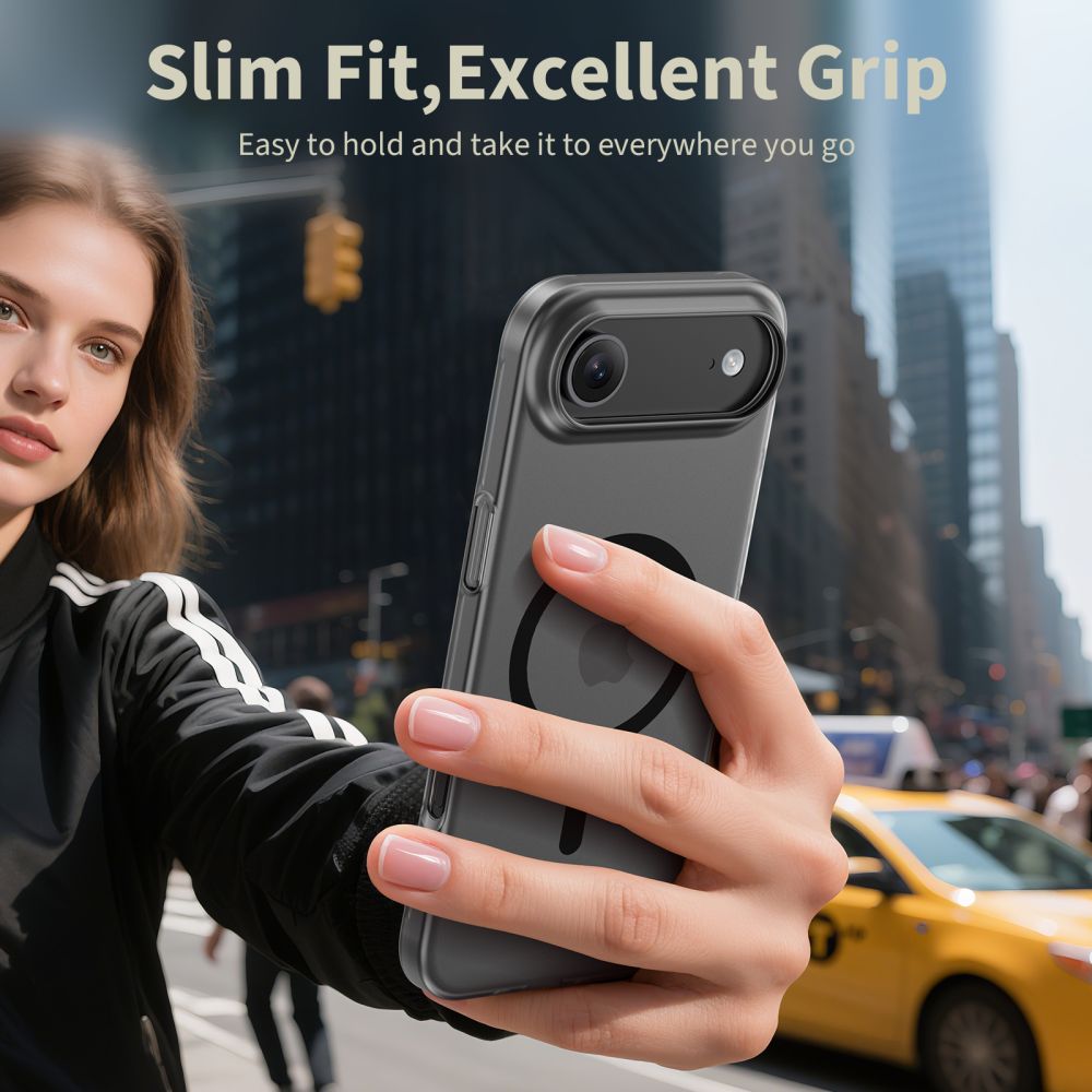 Tech-Protect Tech-Protect iPhone Air Skal MagSafe MagSlim Matt Svart - Teknikhallen.se