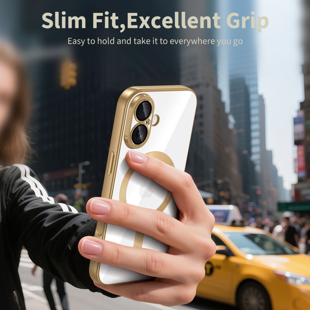 Tech-Protect Tech-Protect iPhone 17 Skal MagSafe MagFlex Shiny Gold - Teknikhallen.se