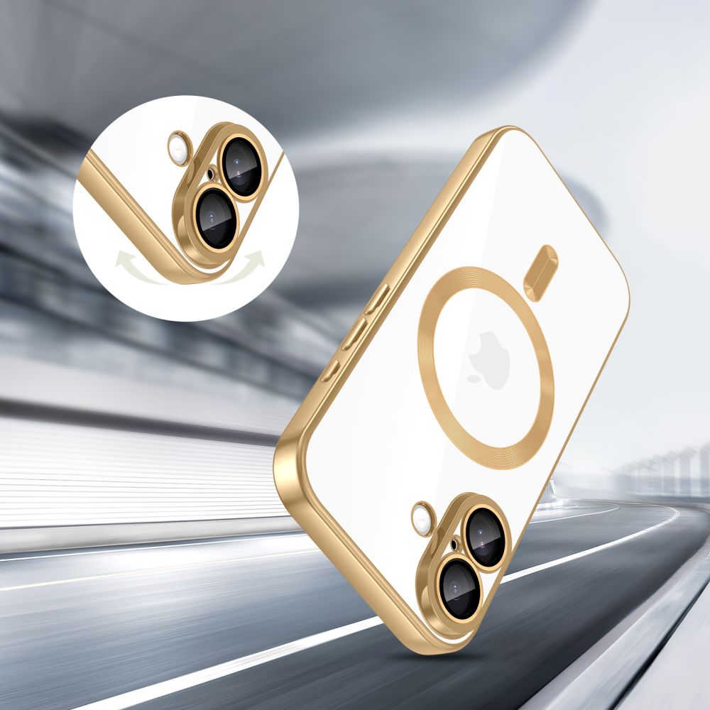 Tech-Protect Tech-Protect iPhone 17 Skal MagSafe MagFlex Shiny Gold - Teknikhallen.se