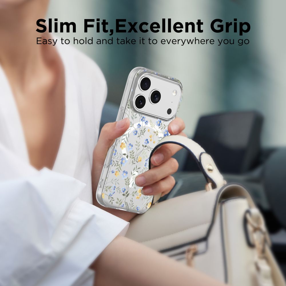 Tech-Protect Tech-Protect iPhone 17 Pro Max Skal MagSafe FlexAir Spring Flowers - Teknikhallen.se