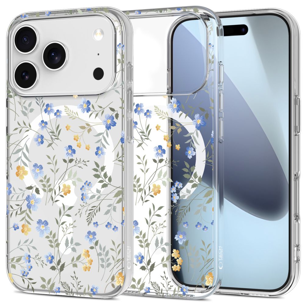 Tech-Protect Tech-Protect iPhone 17 Pro Skal MagSafe FlexAir Spring Flowers - Teknikhallen.se