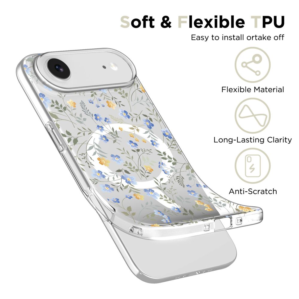 Tech-Protect Tech-Protect iPhone Air Skal MagSafe FlexAir Spring Flowers - Teknikhallen.se