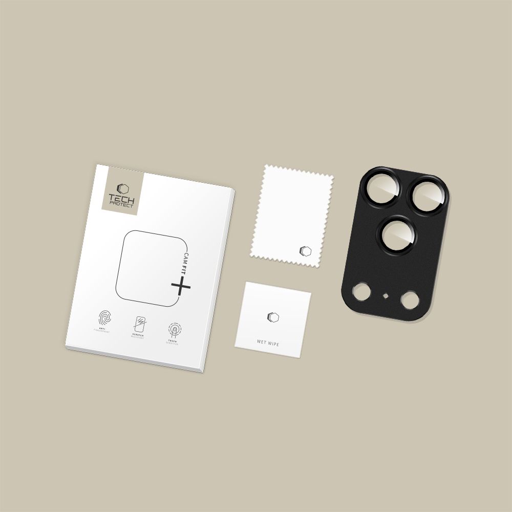 Tech-Protect Tech-Protect iPhone 17 Pro Linsskydd CamFull Fit+ Svart - Teknikhallen.se