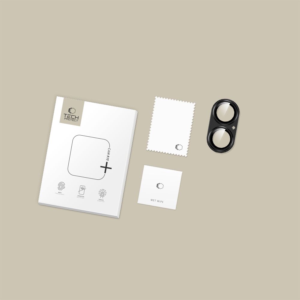 Tech-Protect Tech-Protect iPhone 17 Linsskydd CamFull Fit+ Svart - Teknikhallen.se