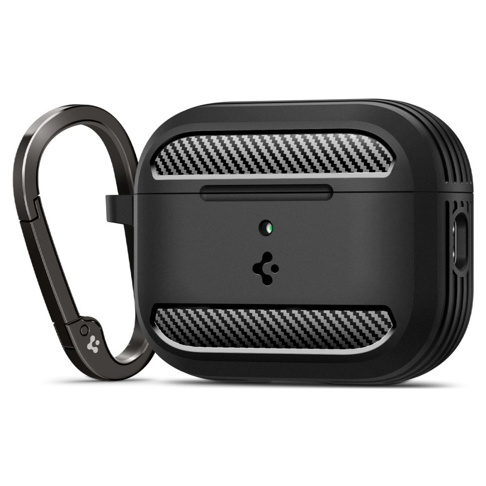 Spigen Spigen AirPods Pro 3 Skal Rugged Armor Matt Svart - Teknikhallen.se