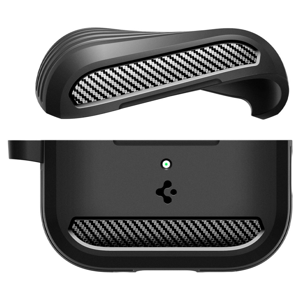 Spigen Spigen AirPods Pro 3 Skal Rugged Armor Matt Svart - Teknikhallen.se