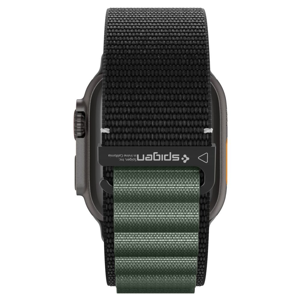 Spigen Spigen Apple Watch 42/44/45/46/49 mm Armband Svart/Grön - Teknikhallen.se