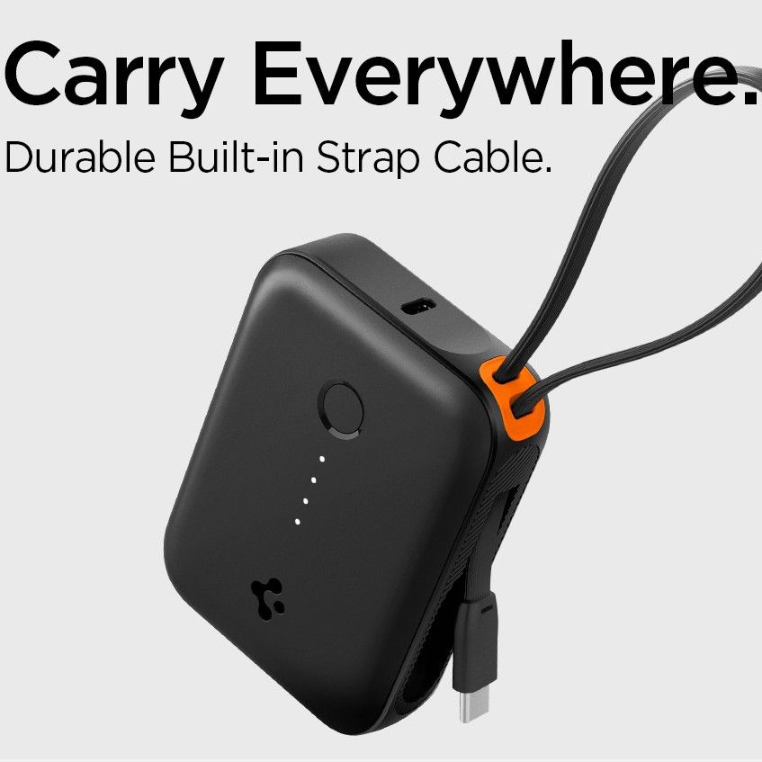 Spigen Spigen 10000 mAh 30W Powerbank Essential Svart - Teknikhallen.se