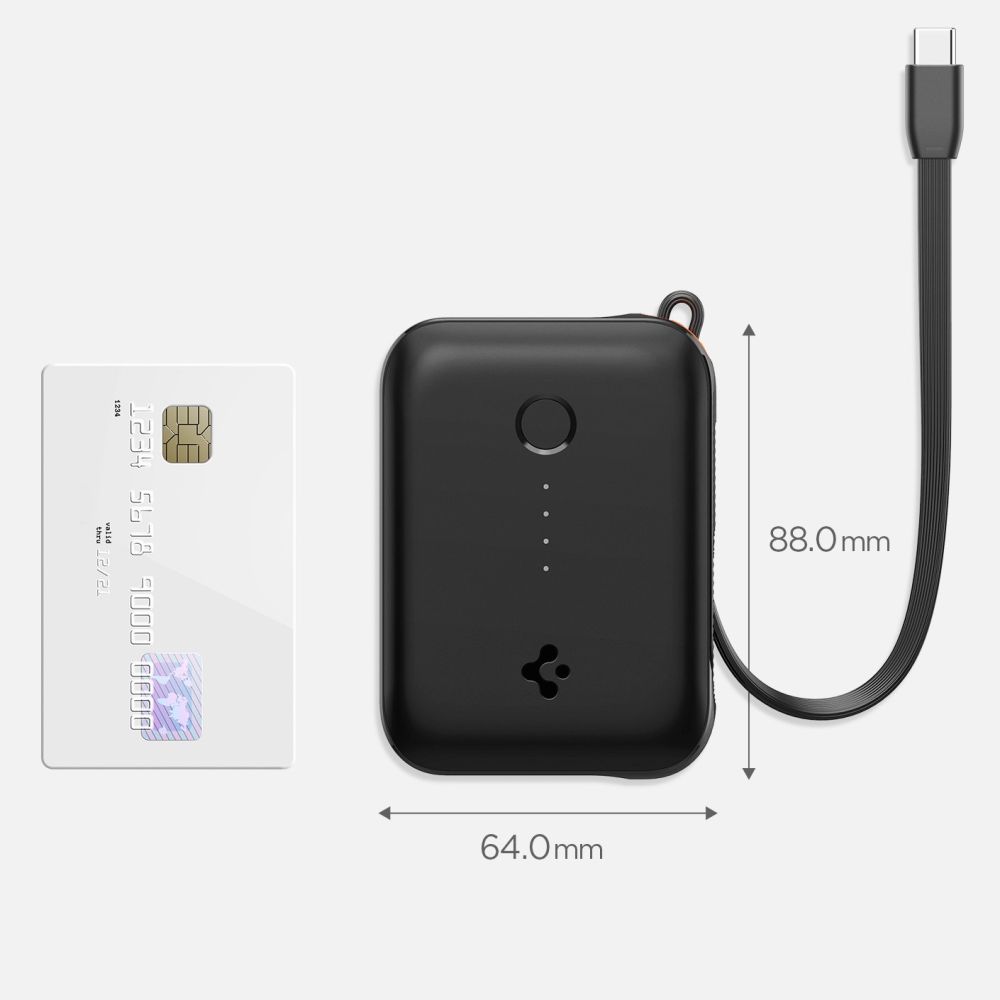 Spigen Spigen 10000 mAh 30W Powerbank Essential Svart - Teknikhallen.se