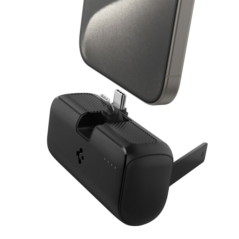 Spigen Spigen 5000 mAh 22.5W Powerbank Svart - Teknikhallen.se