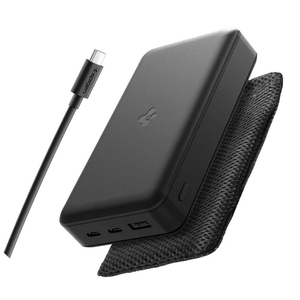 Spigen Spigen 30000 mAh 30W Powerbank Svart - Teknikhallen.se