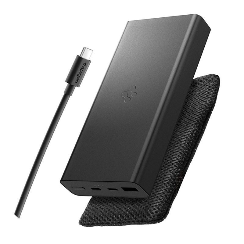 Spigen Spigen 20000 mAh 30W Powerbank Svart - Teknikhallen.se