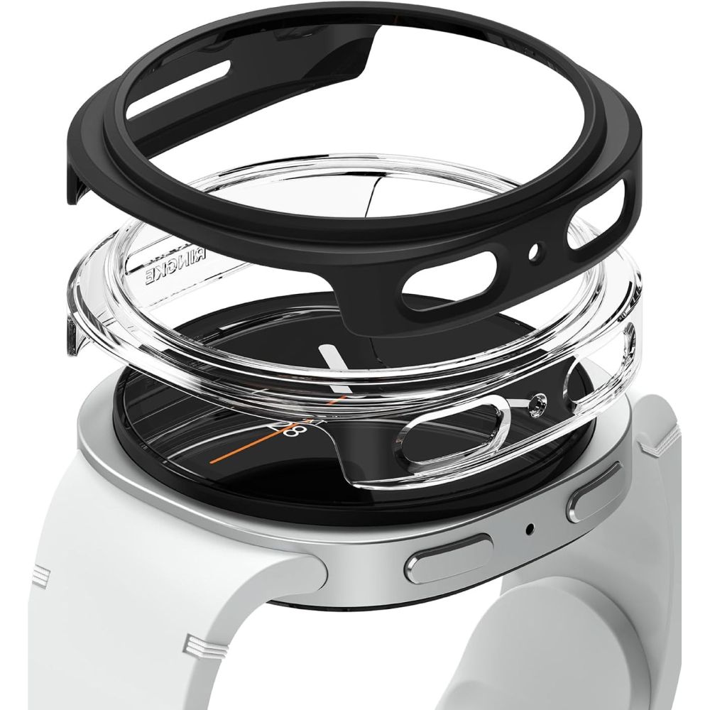 Ringke Ringke Galaxy Watch 8 44 mm 2-PACK Skal Slim Svart / Transparent - Teknikhallen.se