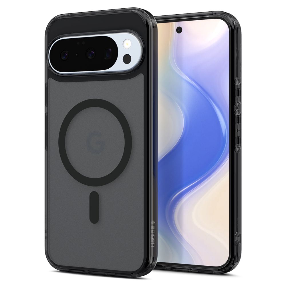 Spigen Spigen Google Pixel 10/10 Pro Skal MagSafe Ultra Hybrid Frostad Svart - Teknikhallen.se