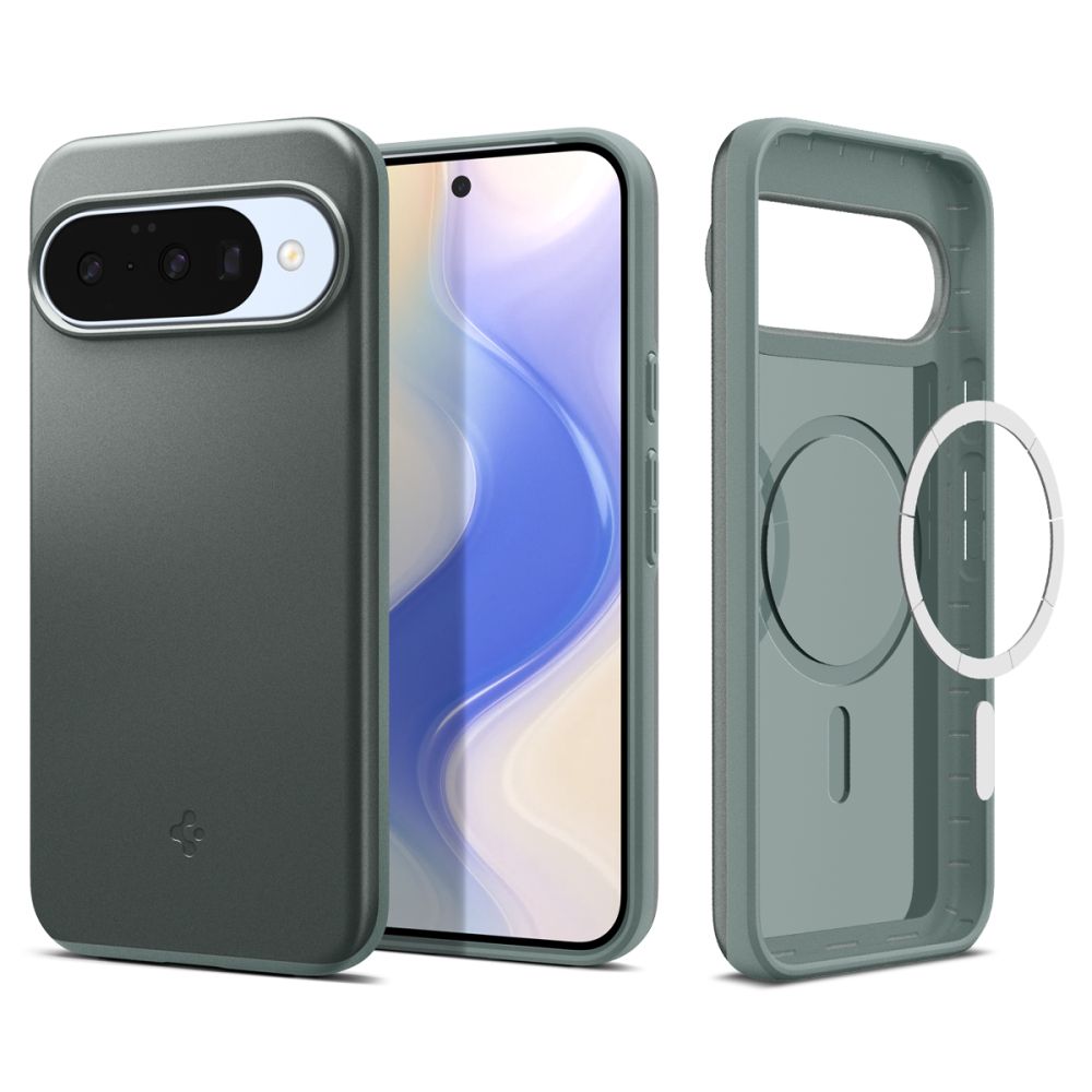 Spigen Spigen Google Pixel 10 / 10 Pro Skal MagSafe Thin Fit Sage Green - Teknikhallen.se