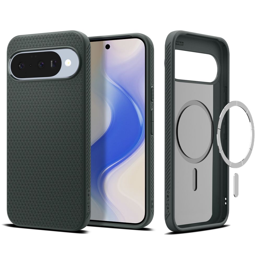 Spigen Spigen Google Pixel 10 / 10 Pro Skal MagSafe Liquid Air Abyss Green - Teknikhallen.se