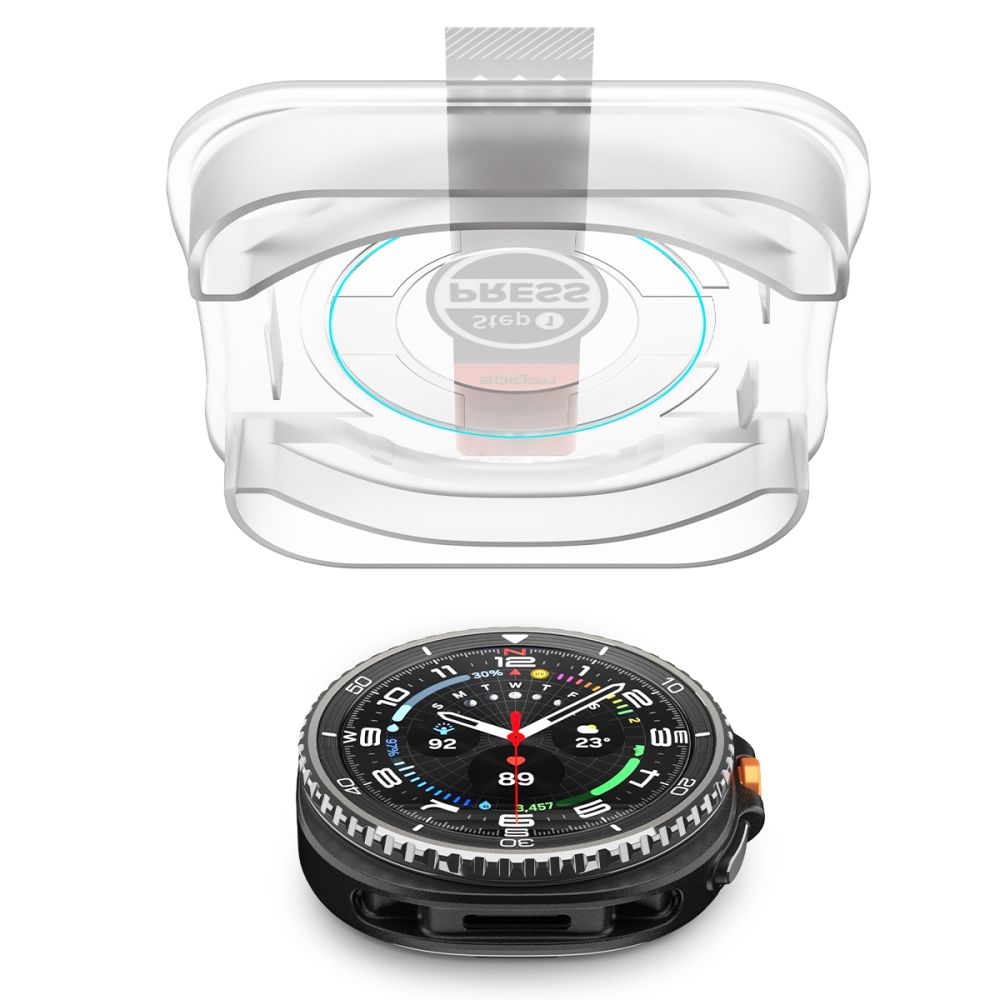 Spigen Spigen Galaxy Watch 8 46 mm 2-PACK Skärmskydd GLAS.tR 