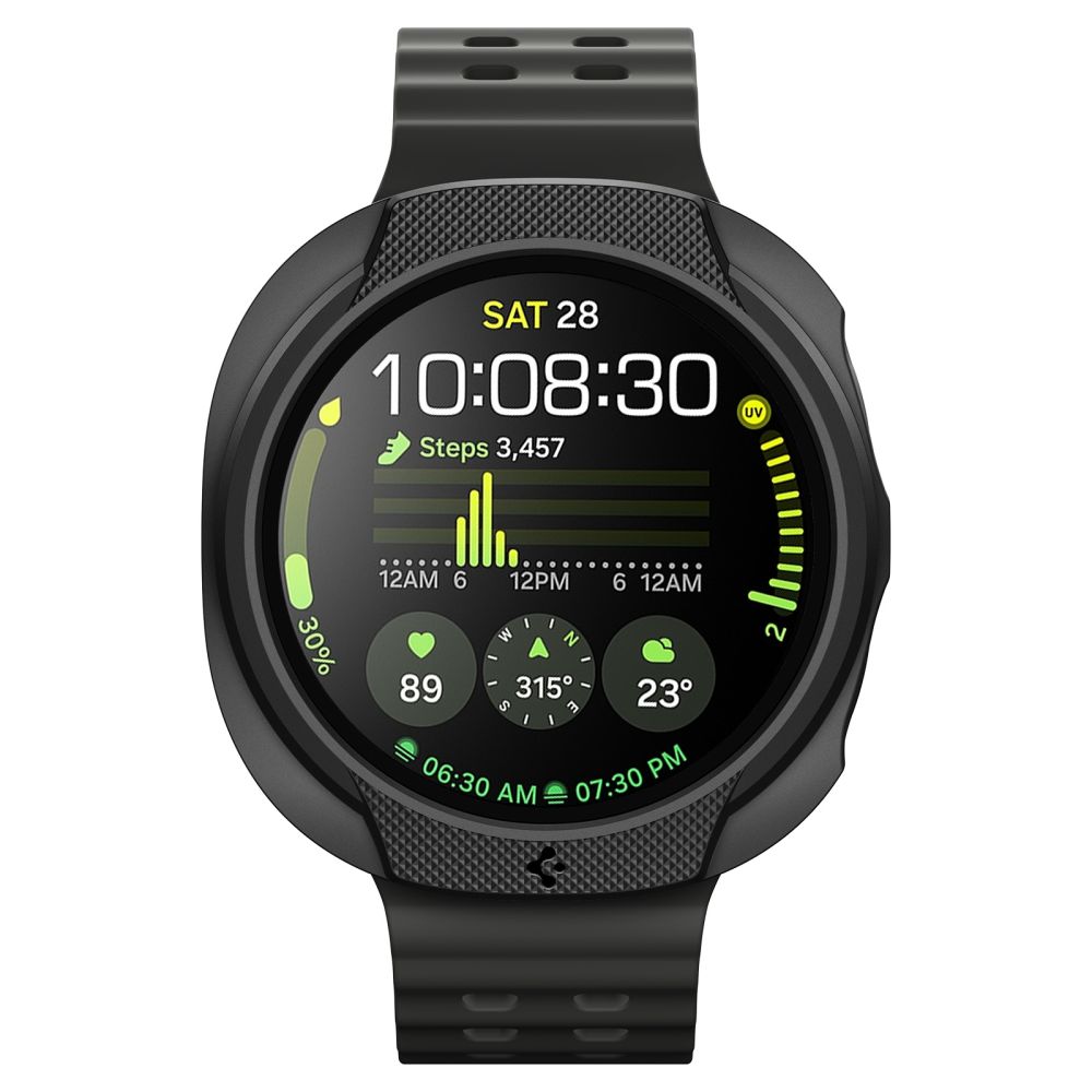 Spigen Spigen Galaxy Watch 8 44 mm Skal Liquid Air Matt Svart - Teknikhallen.se