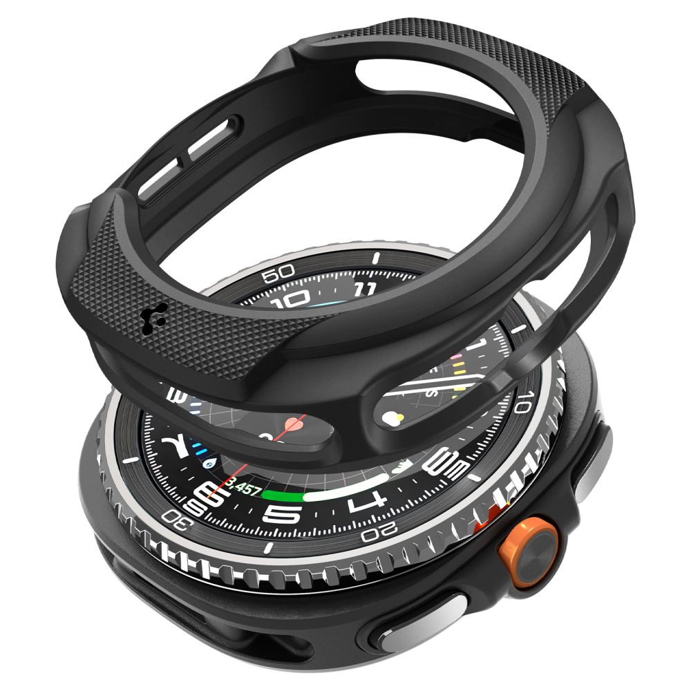 Spigen Spigen Galaxy Watch 8 46 mm Skal Liquid Air Matt Svart - Teknikhallen.se