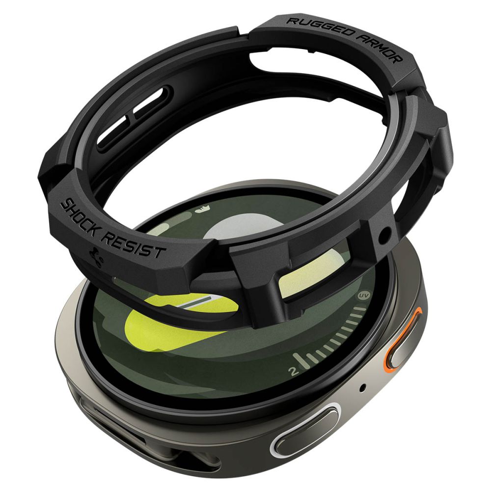 Spigen Spigen Galaxy Watch 8 44 mm Skal Rugged Armor Matt Svart - Teknikhallen.se