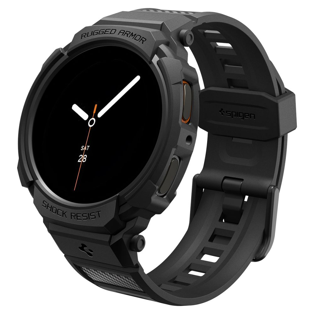 Spigen Spigen Galaxy Watch 8 44 mm Skal Rugged Armor 'Pro' Matt Svart - Teknikhallen.se