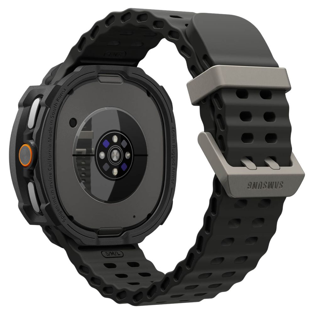 Spigen Spigen Galaxy Watch 8 46 mm Skal Rugged Armor Matt Svart - Teknikhallen.se