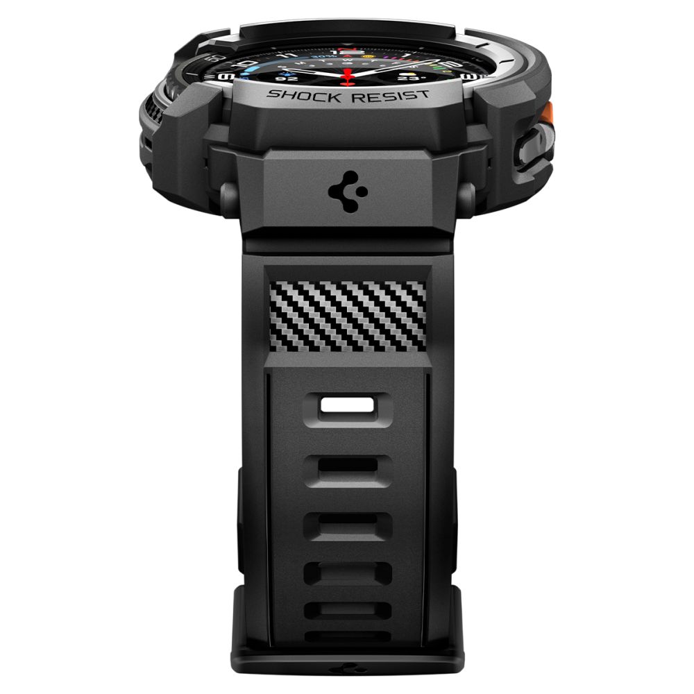 Spigen Spigen Galaxy Watch 8 46 mm Skal Rugged Armor 'Pro' Matt Svart - Teknikhallen.se