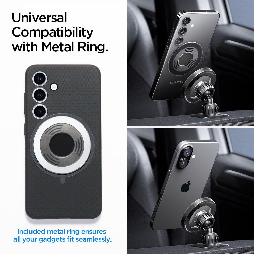 Spigen Spigen Magnetisk MagSafe Mobilhållare Instrumentbräda / Ventil - Teknikhallen.se