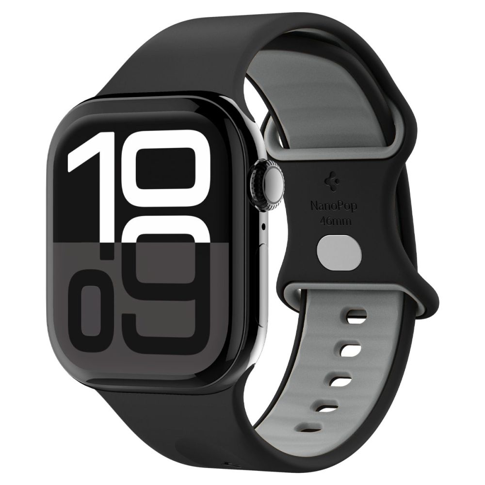 Spigen Spigen Apple Watch 42/44/45/46/49 mm Armband Nano Pop Black Sesame - Teknikhallen.se