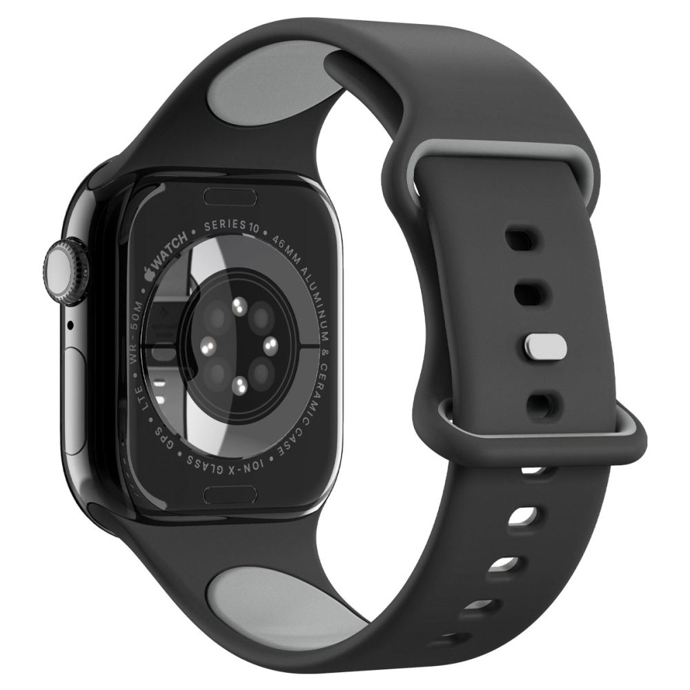 Spigen Spigen Apple Watch 42/44/45/46/49 mm Armband Nano Pop Black Sesame - Teknikhallen.se