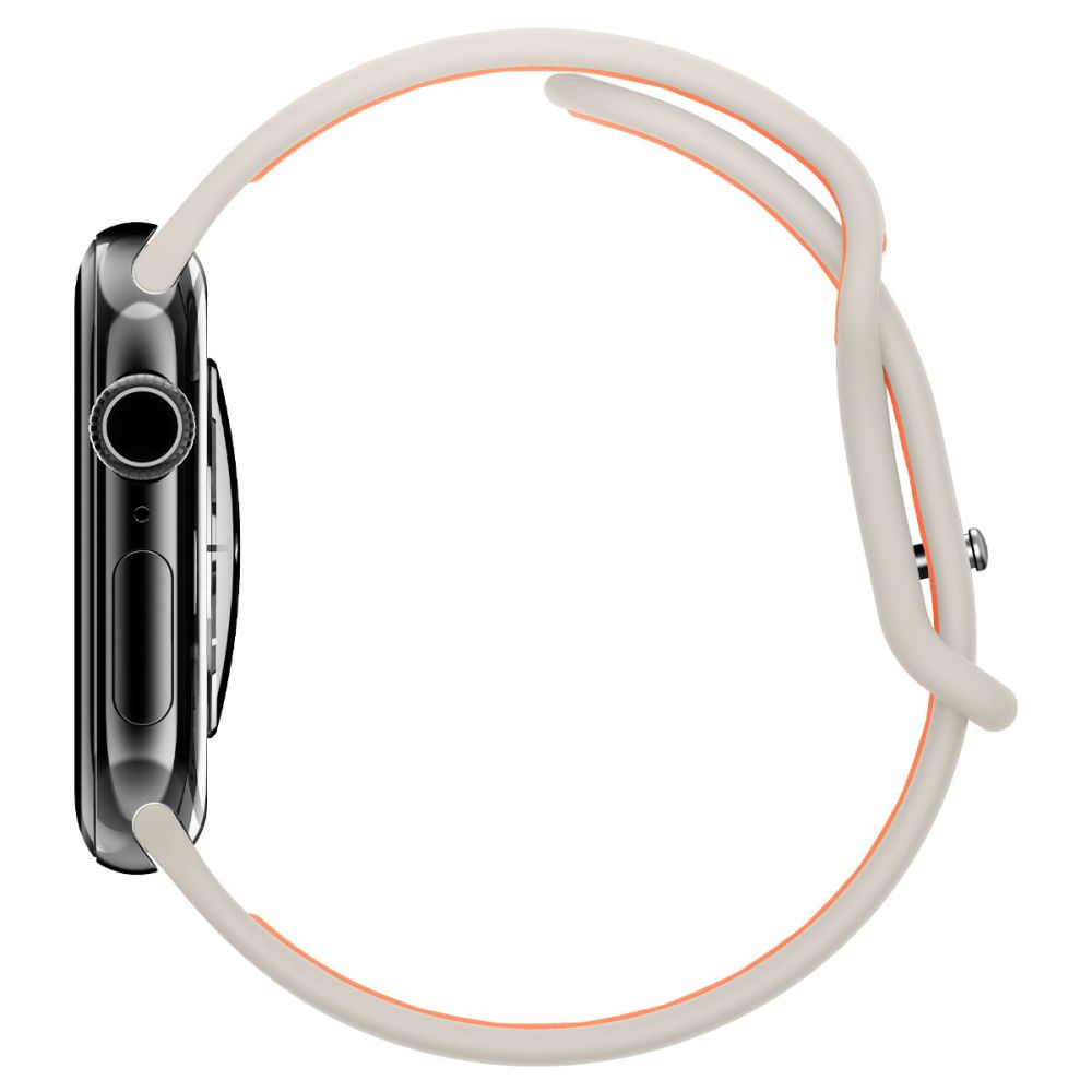 Spigen Spigen Apple Watch 42/44/45/46/49 mm Armband Nano Pop Orange Beige - Teknikhallen.se