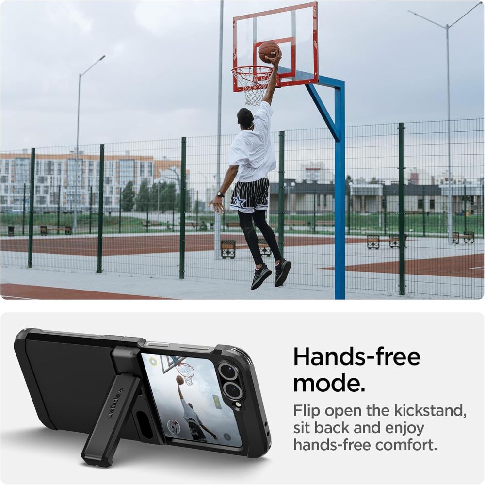 Spigen Spigen Galaxy Z Flip 7 FE / 6 Skal MagSafe Tough Armor Pro Svart - Teknikhallen.se