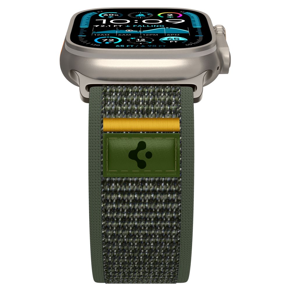 Spigen Spigen Apple Watch 42/44/45/46/49 mm Armband Athlex Grön - Teknikhallen.se