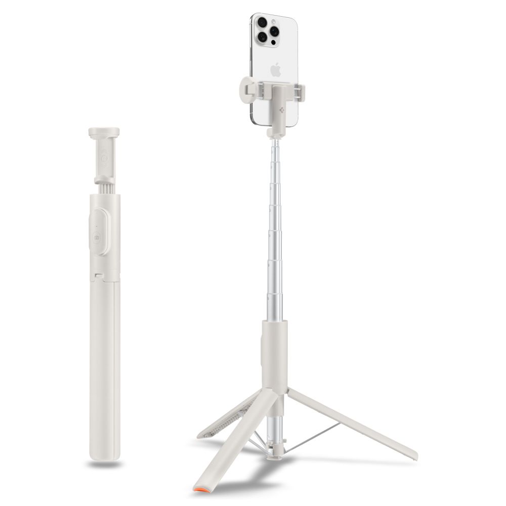 Spigen Spigen 146 cm Bluetooth Selfie Tripod Dune Beige - Teknikhallen.se