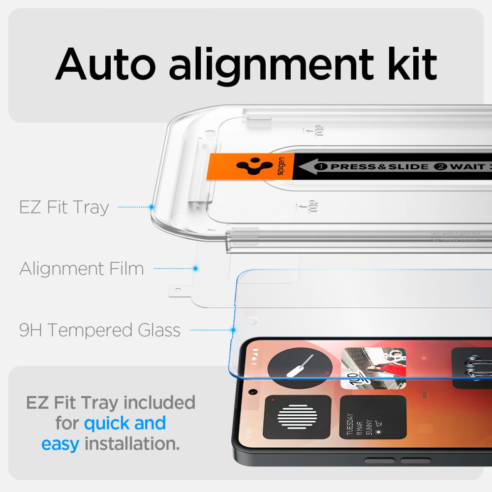 Spigen Spigen Nothing Phone 3a / 3a Pro Skärmskydd GLAS.tR 