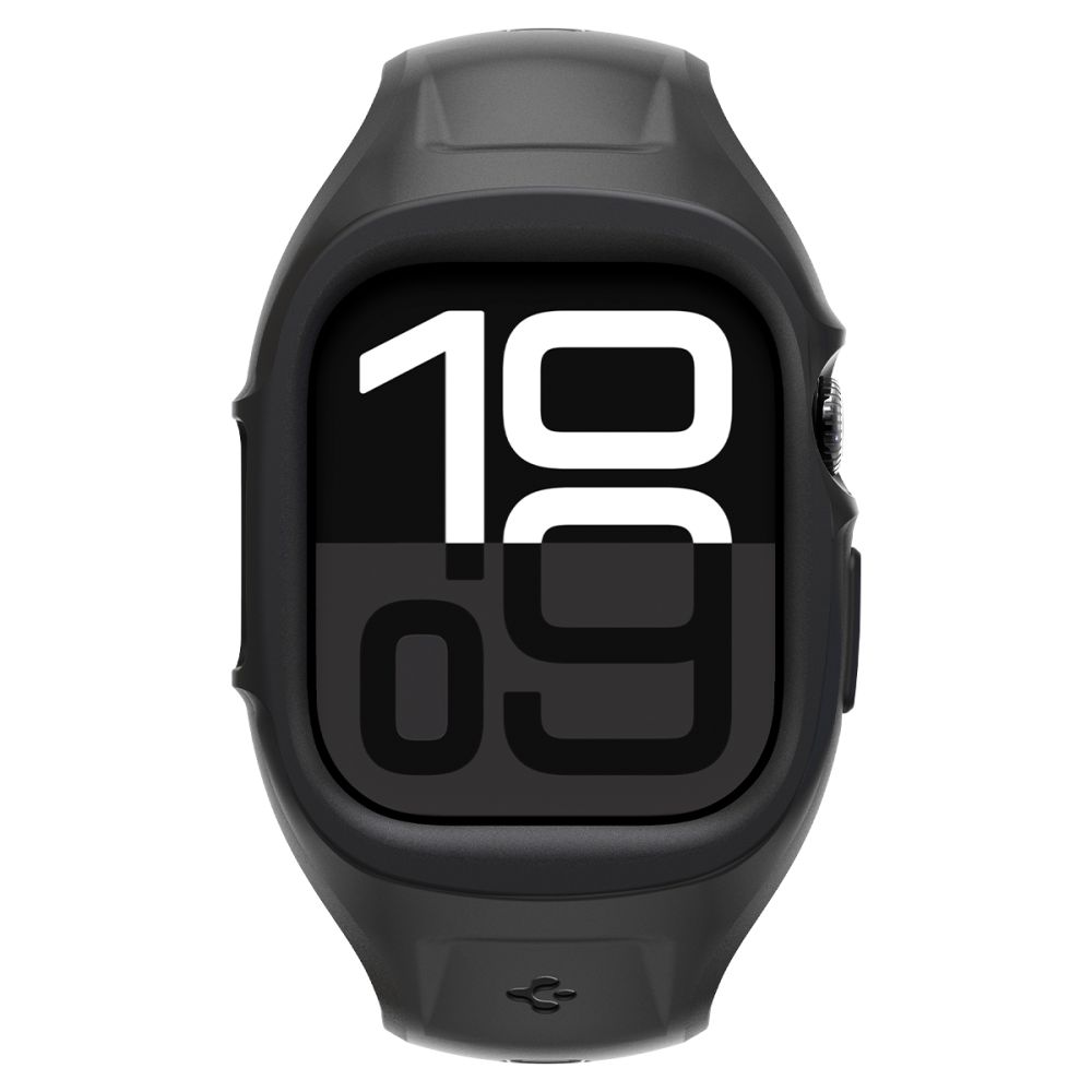 Spigen Spigen Apple Watch 11 / 10 46 mm Skal/Armband Liquid Air Matt Svart - Teknikhallen.se