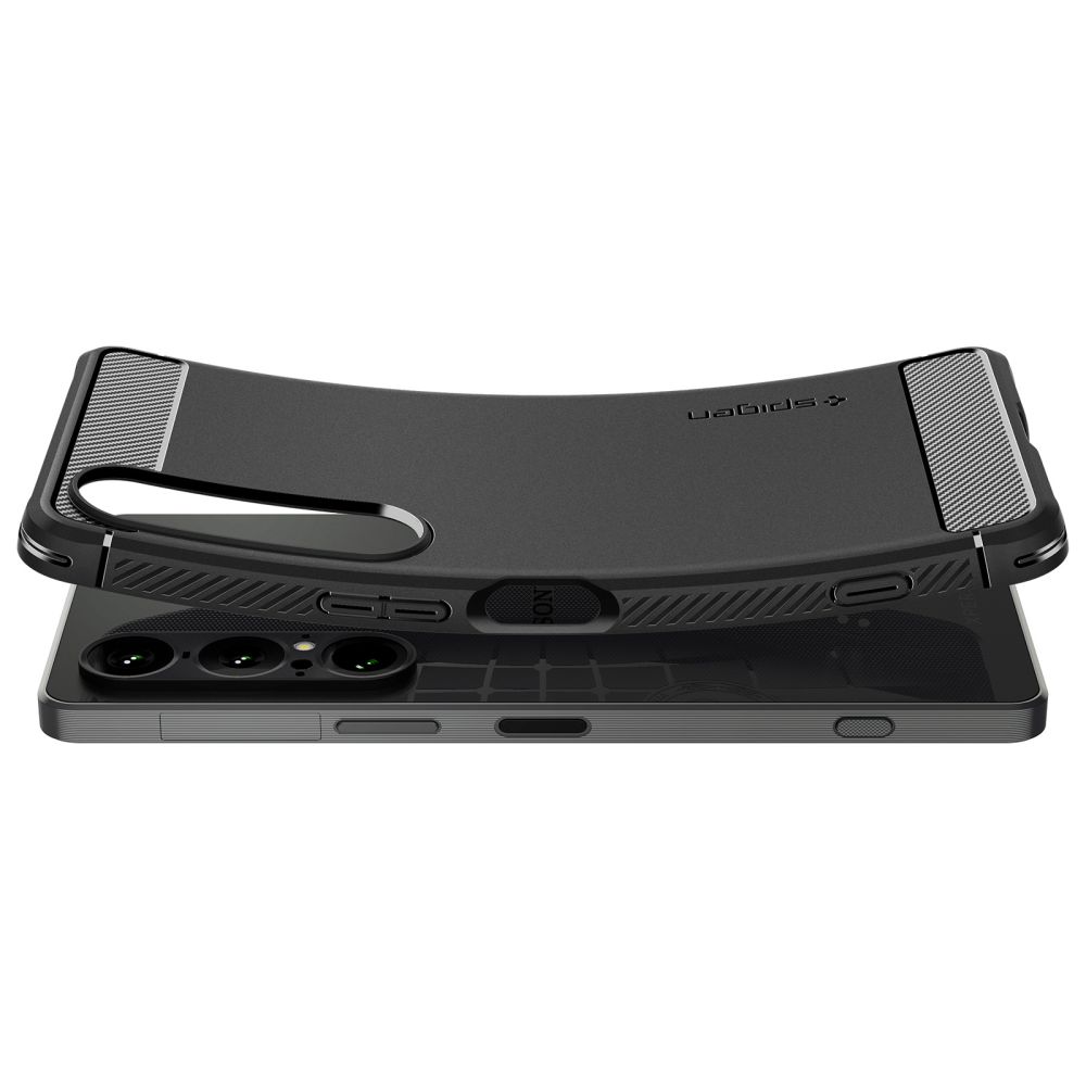 Spigen Spigen Sony Xperia 1 VII Skal Rugged Armor Matt Svart - Teknikhallen.se
