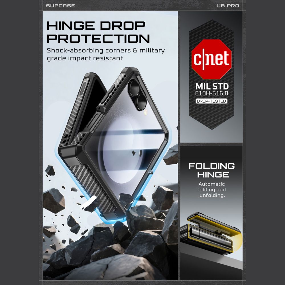 Supcase Supcase Samsung Galaxy Z Flip 7 Skal Unicorn Beetle Pro Svart - Teknikhallen.se