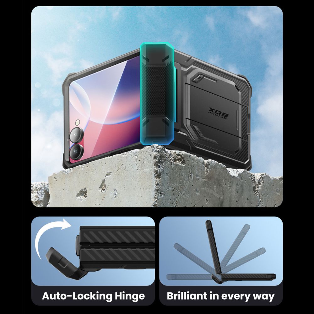 Supcase Supcase Samsung Galaxy Z Flip 7 Skal Iblsn ArmorBox Svart - Teknikhallen.se