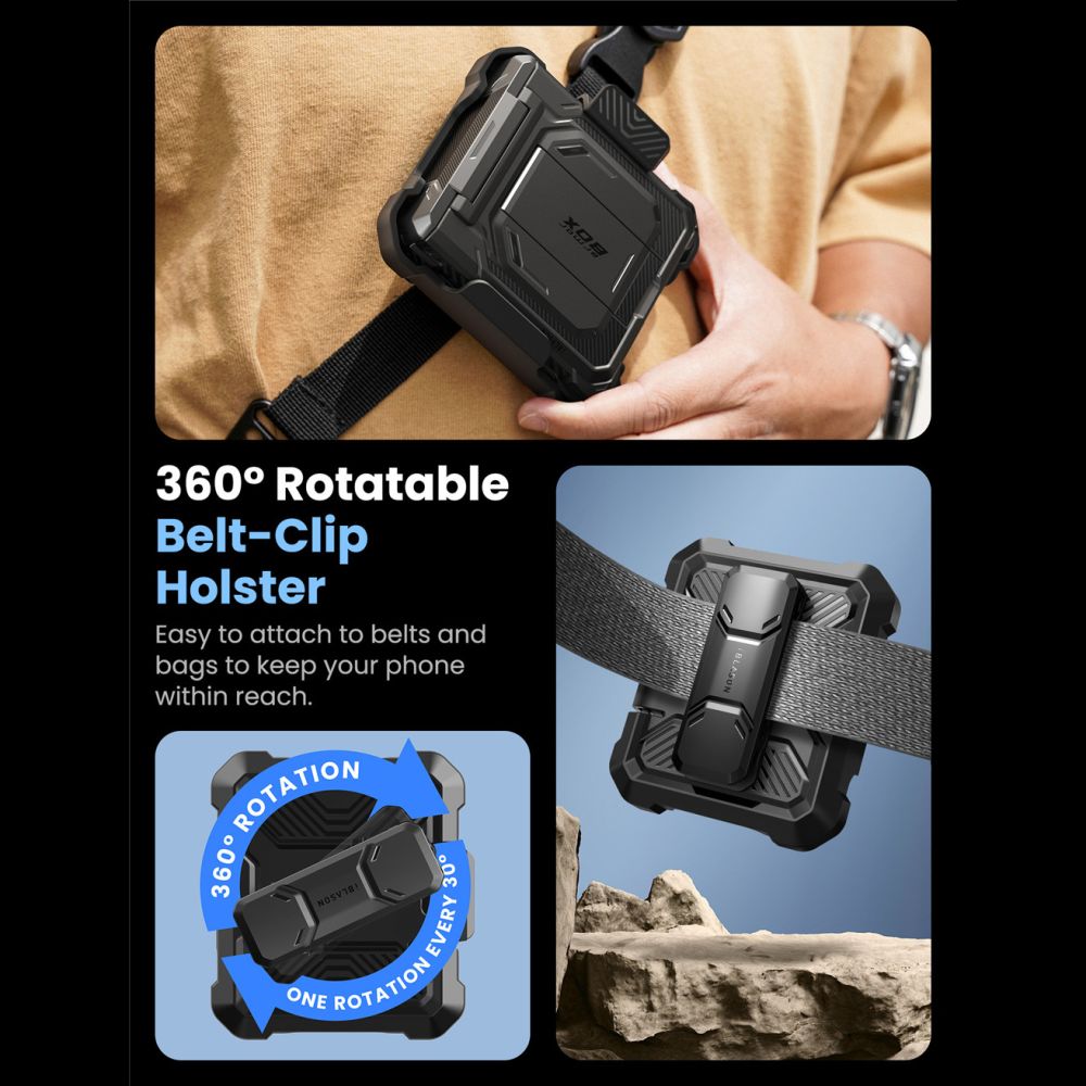 Supcase Supcase Samsung Galaxy Z Flip 7 Skal Iblsn ArmorBox Svart - Teknikhallen.se