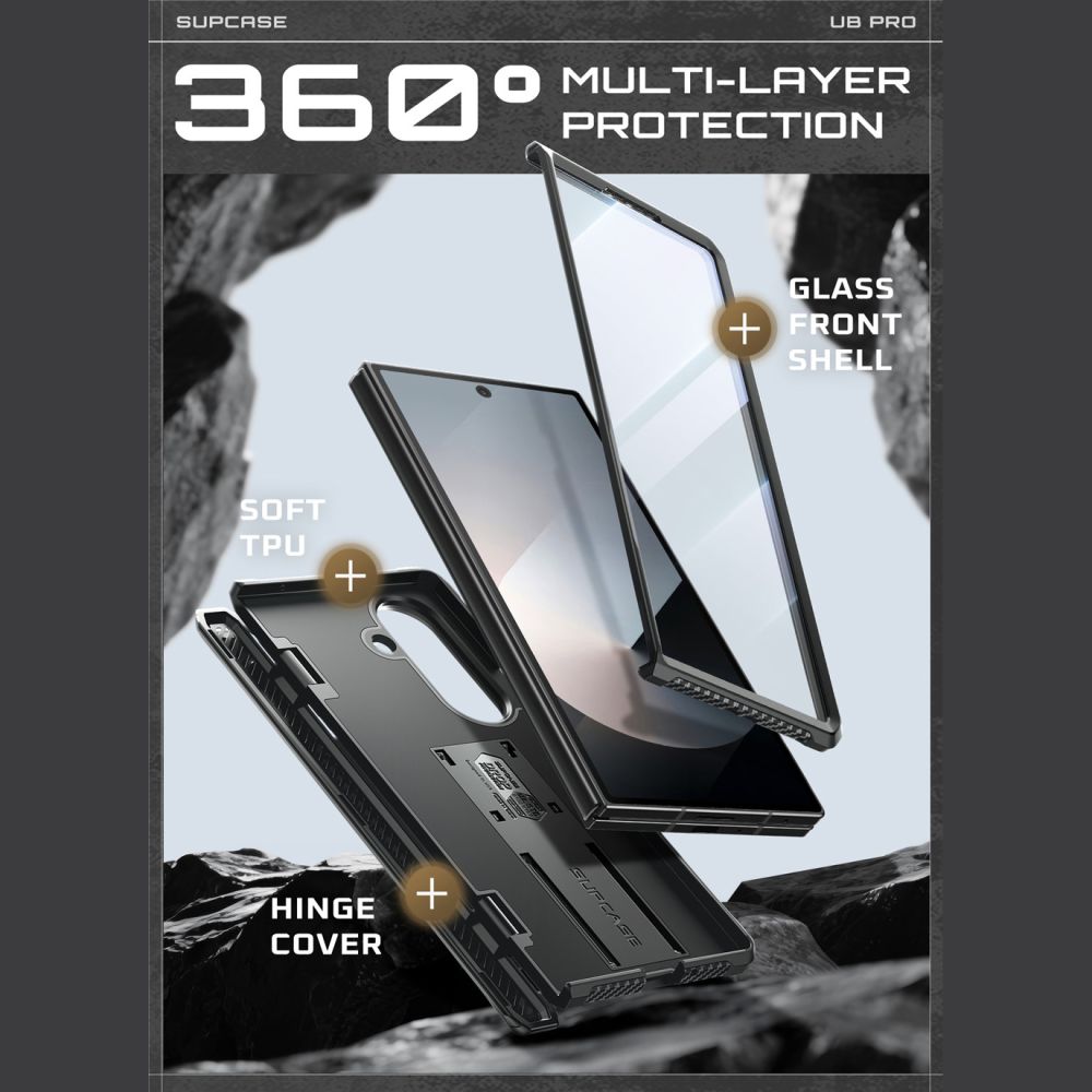 Supcase Supcase Samsung Galaxy Z Fold 7 Skal Unicorn Beetle Pro Svart - Teknikhallen.se