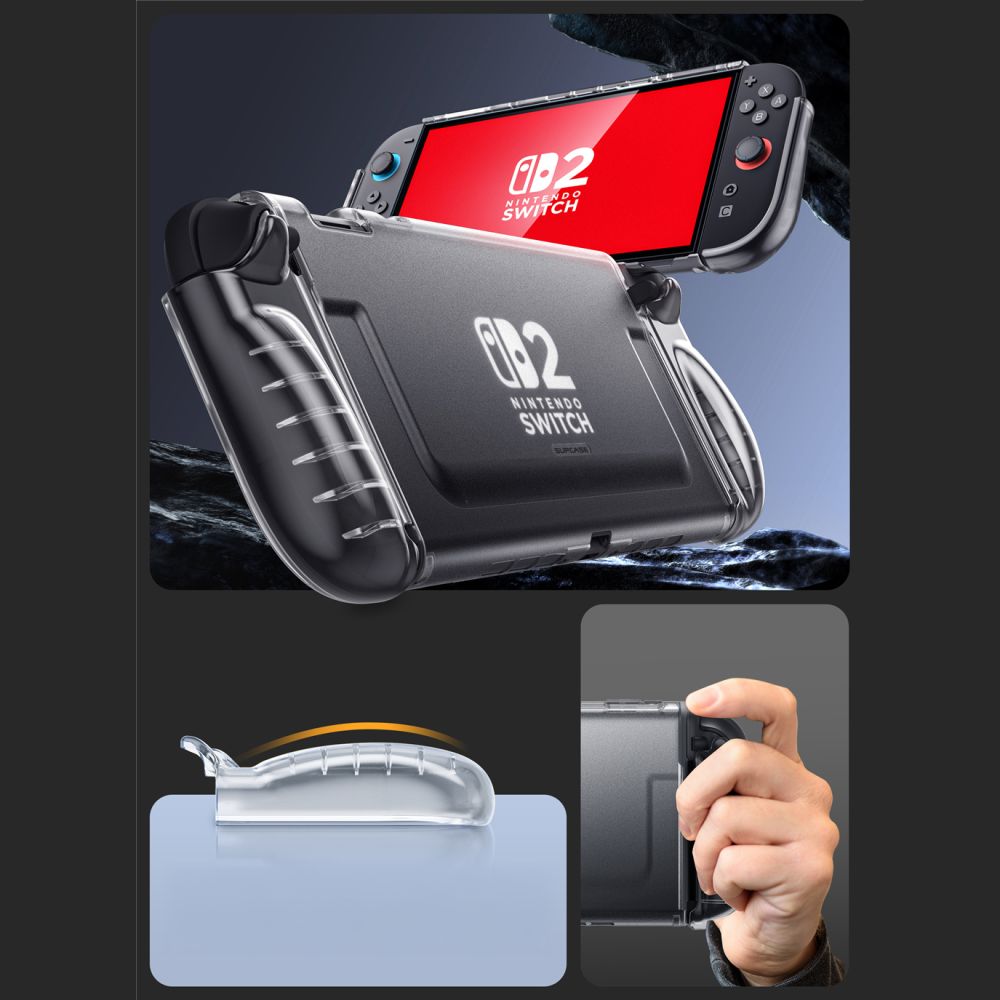 Supcase Supcase Nintendo Switch 2 Skal Crystal Case Frost Clear - Teknikhallen.se