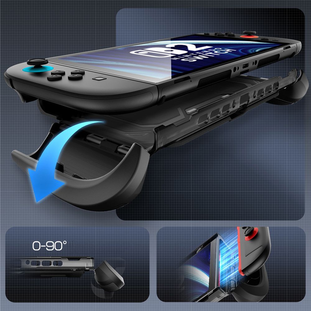 Supcase Supcase Nintendo Switch 2 Skal Titan Svart - Teknikhallen.se